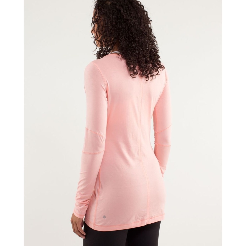 Lululemon Devotion Long Sleeve Tee Bleached Coral Size 2 - Picture 7 of 11